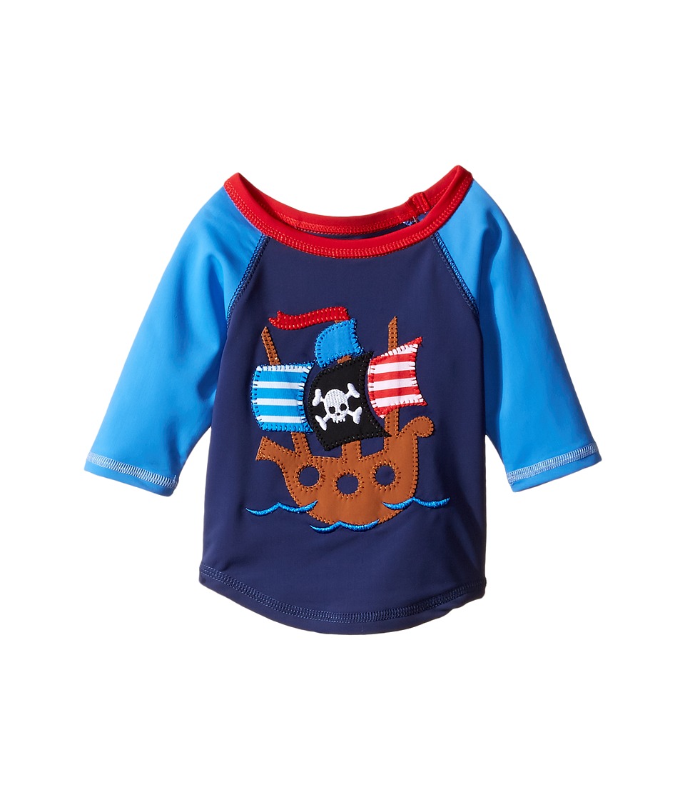 Mud Pie Pirate Shark Rashguard (Infant/Toddler) (Blue) Boy