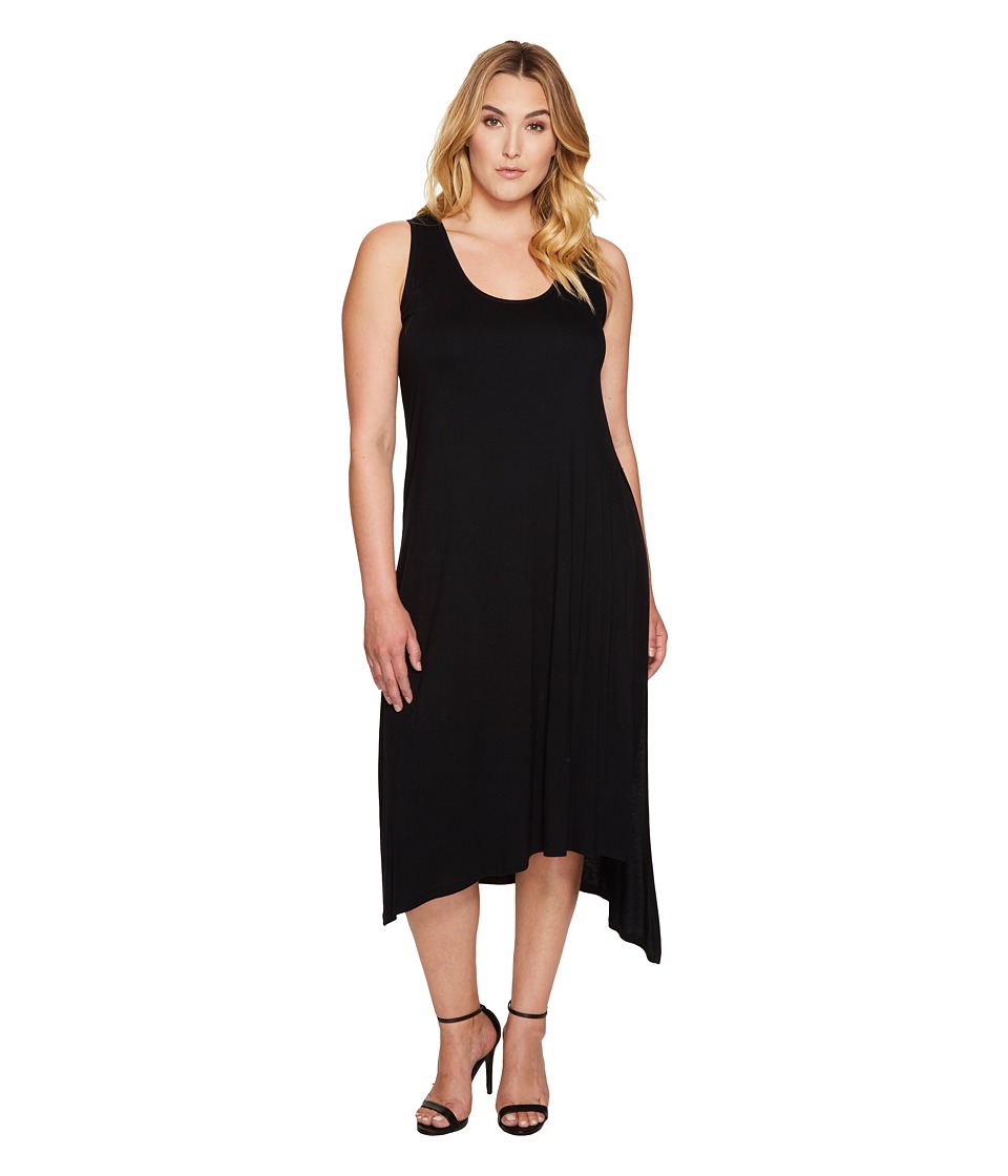 Karen Kane Plus Plus Size Stevie Tank Dress (Black) Women