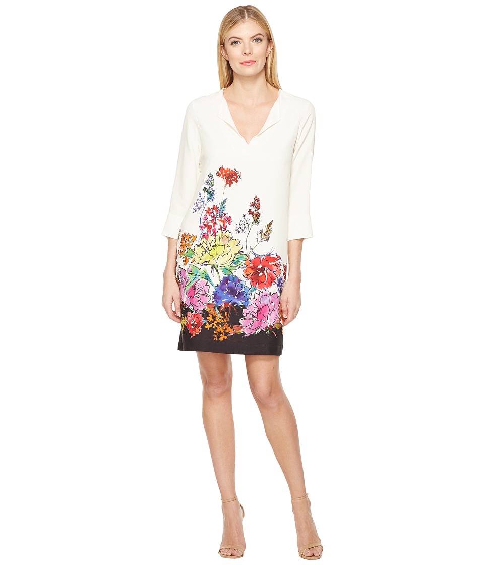 Karen Kane Floral Border Shift Dress (Print) Women