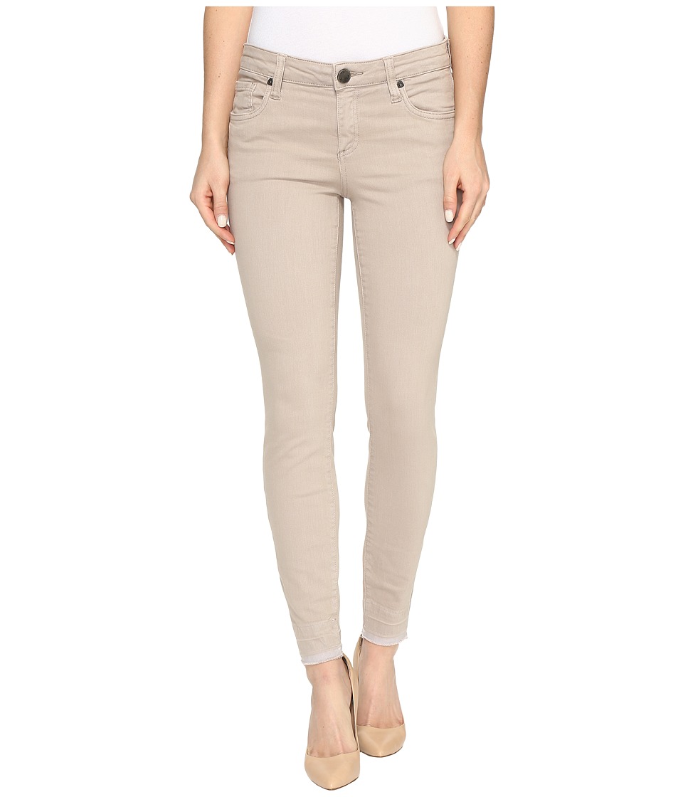 KUT from the Kloth Connie Ankle Skinny with Released Hem in Khaki (Khaki) Women