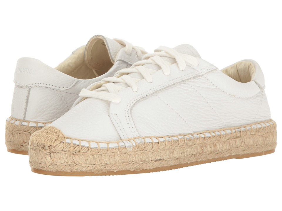 Soludos Platform Tennis Sneaker (White Leather) Women