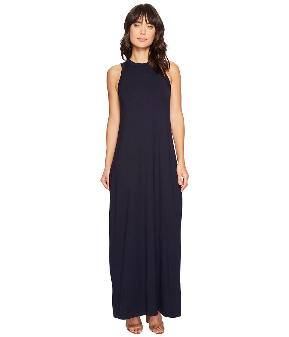Karen Kane High Neck Maxi (Navy) Women