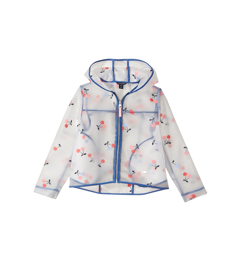 Tommy Hilfiger Kids Cherry Printed Rain Jacket (Big Kids) (White) Girl