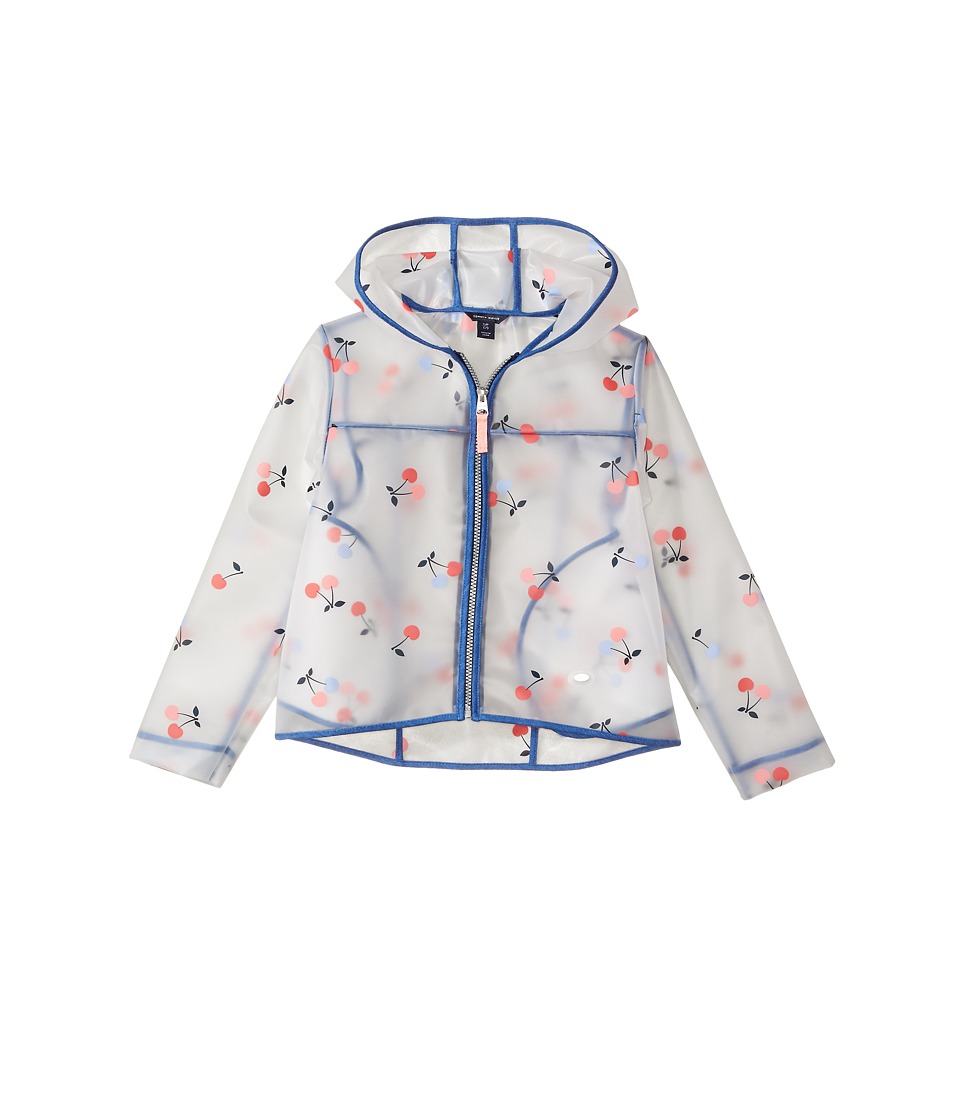 Tommy Hilfiger Kids Cherry Printed Rain Jacket (Little Kids) (White) Girl