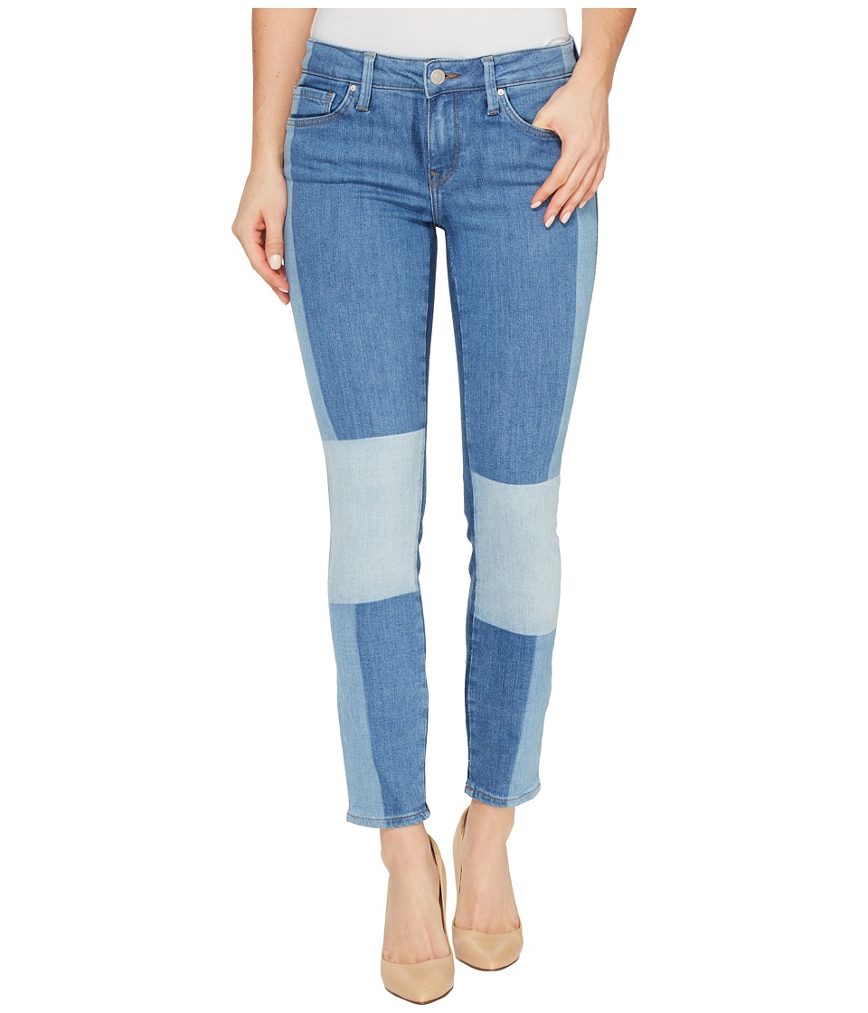 Mavi Jeans Adriana Ankle Mid-Rise Skinny in Indigo Blocking Icon (Indigo Blocking Icon) Women