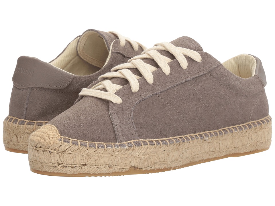 Soludos Suede Platform Tennis Sneaker (Dove Grey (Prior Season)) Women