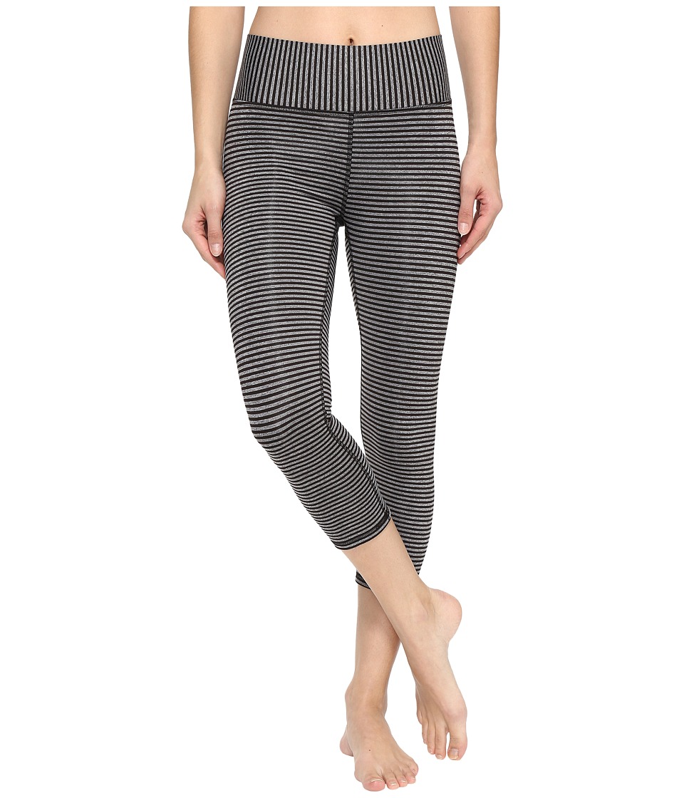 Champion Absolute Capris (Black Heather Stripe) Women