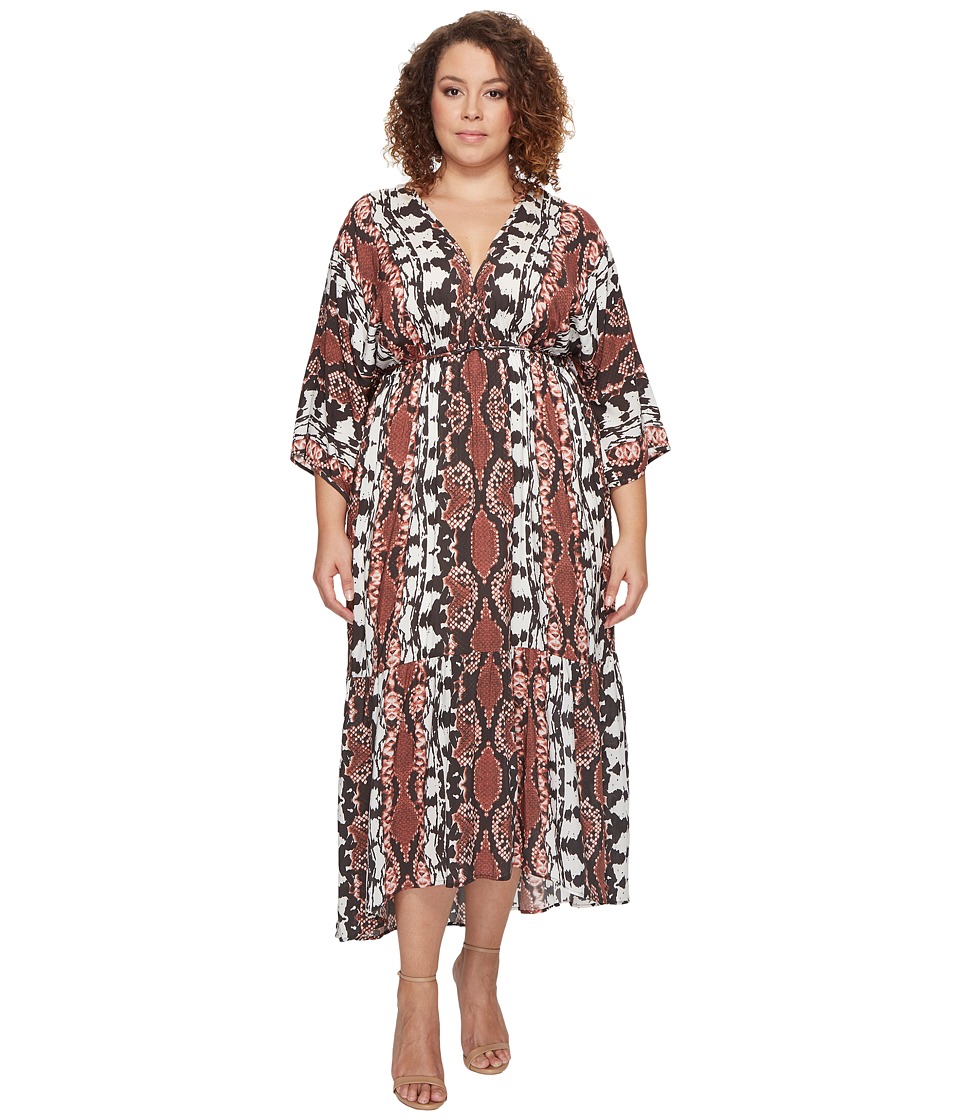 Tart Plus Size Camellia Maxi (Inkblot Python) Women