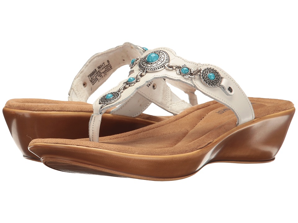 Minnetonka Mora (White Leather) Women
