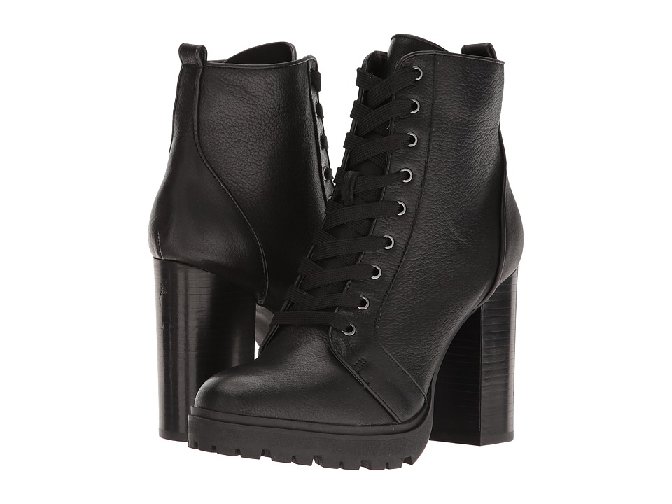 Steve Madden Laurie (Black Leather) Women