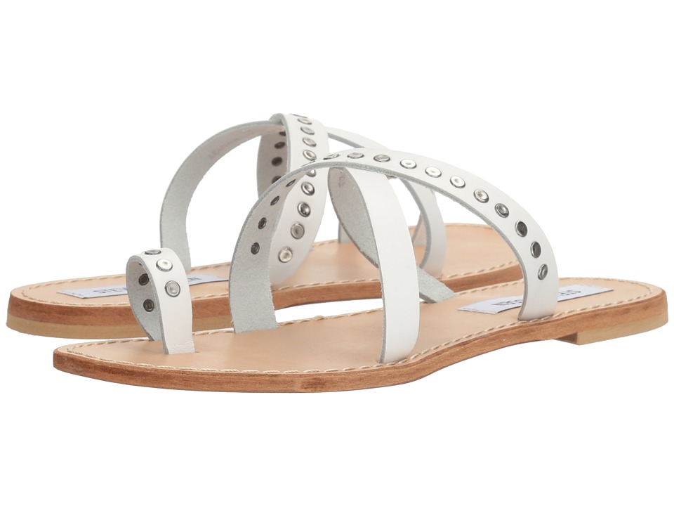 Steve Madden Becky (White Leather) Women