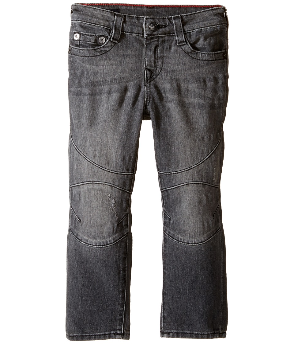 True Religion Kids Rocco Moto Jeans in Gravel Grey (Toddler/Little Kids) (Gravel Grey) Boy