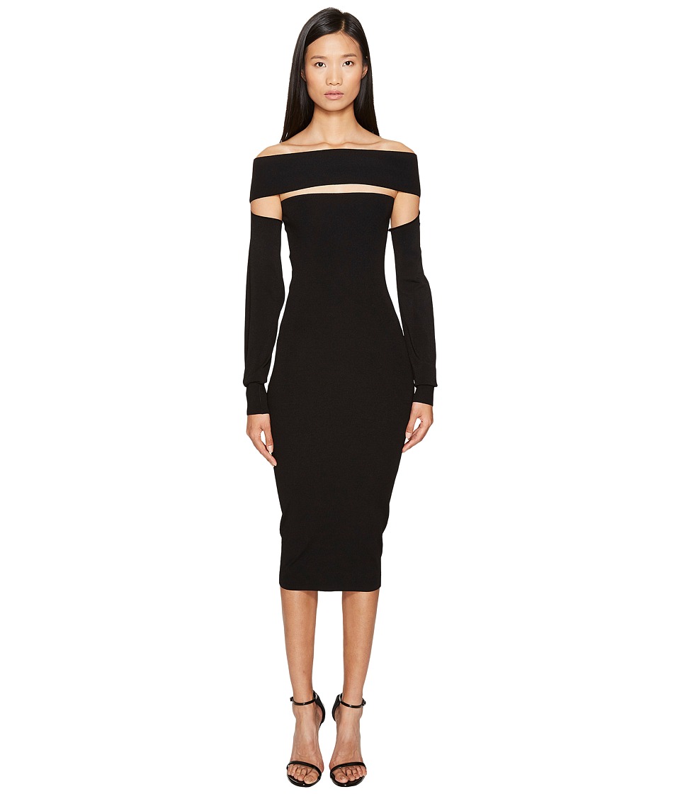 McQ Bandeau Dress (Darkest Black) Women