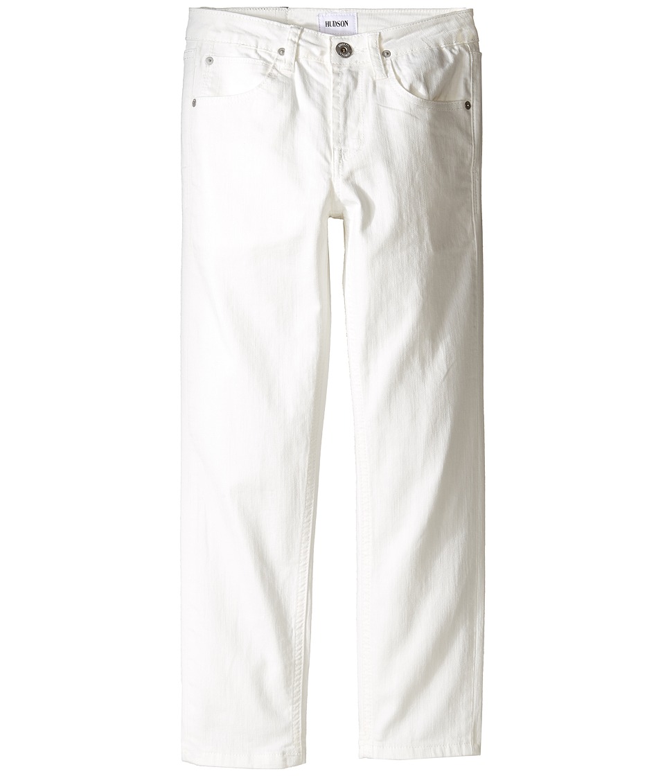 Hudson Kids Jagger Slim Straight Five-Pocket in White (Big Kids) (White) Boy