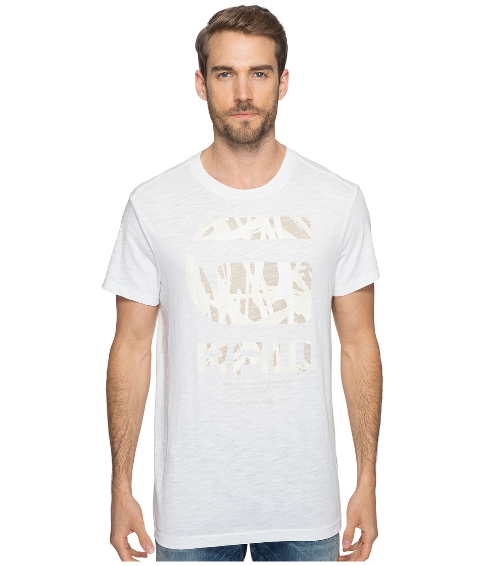G-Star Frikran Short Sleeve Crew Neck Tee in Jisoe Jersey (White) Men