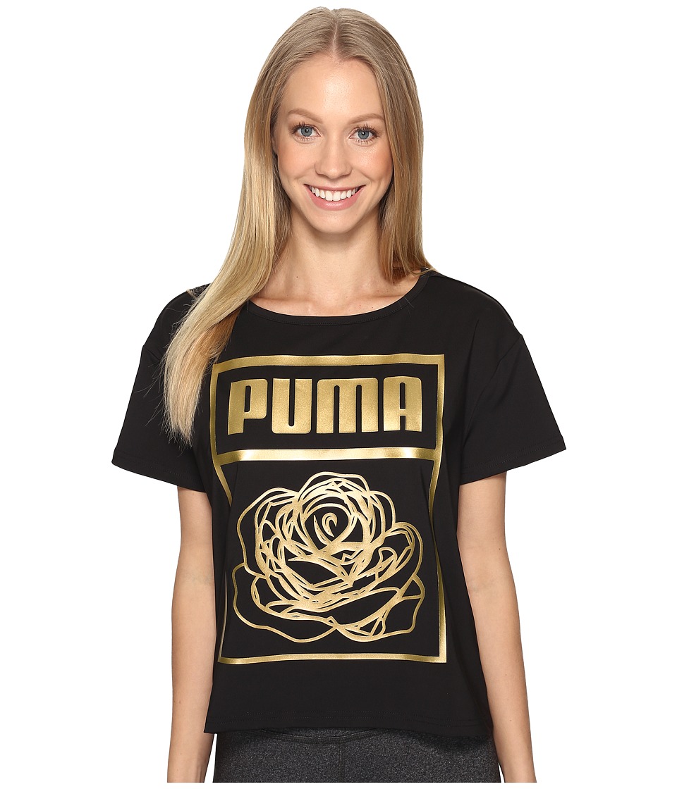 PUMA Puma X Careaux Logo Tee (PUMA Black) Women