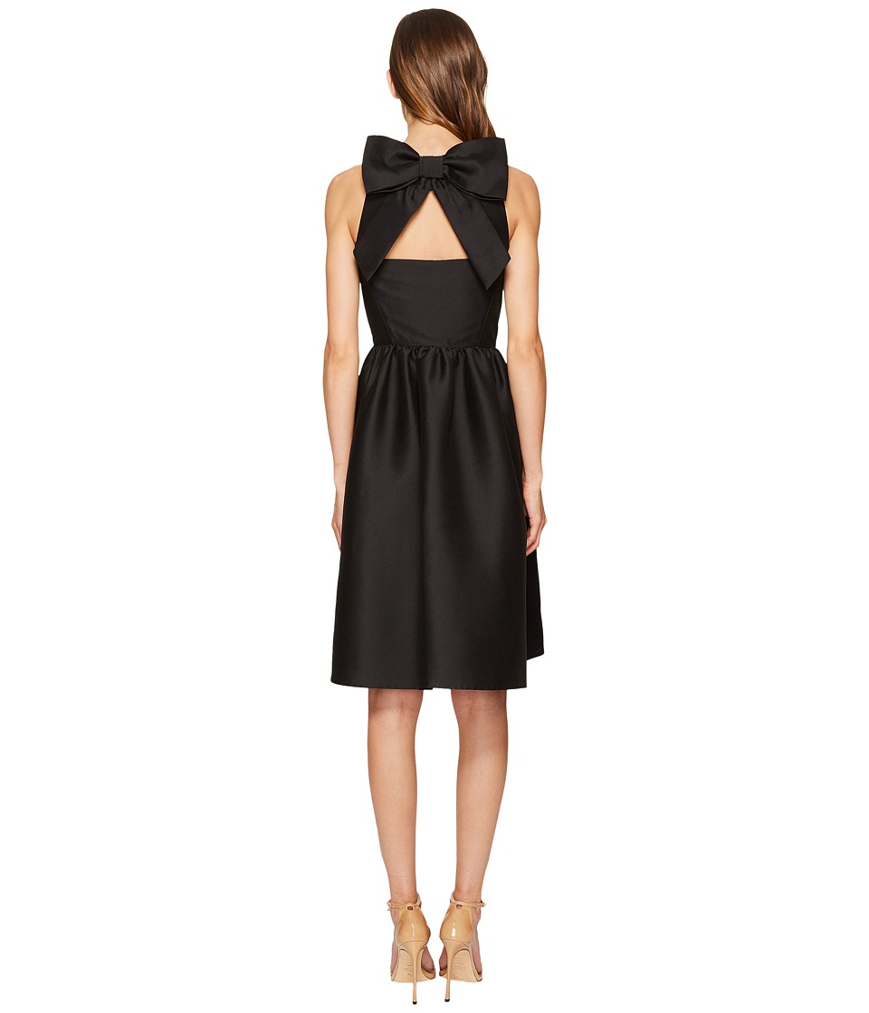 Kate Spade New York Bow Back Fit and Flare Dress (Black) Women