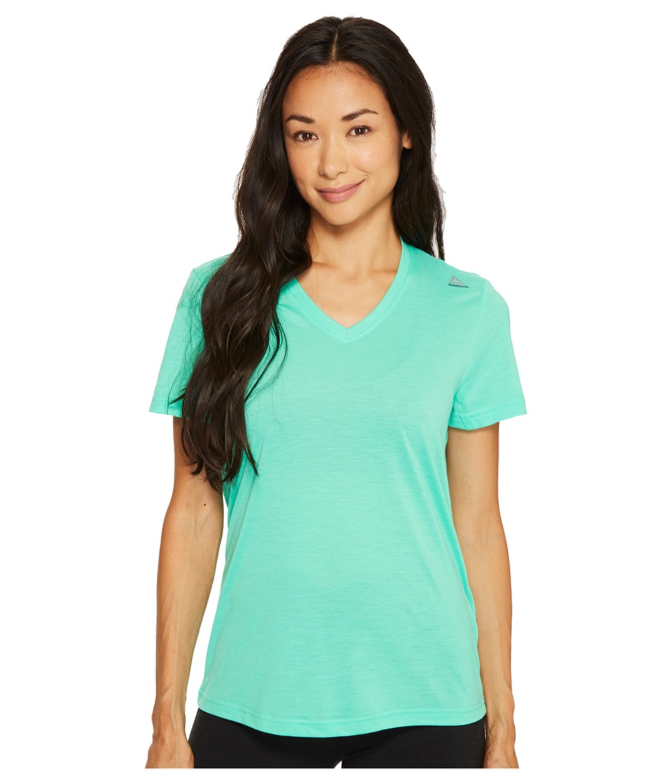 Reebok Supremium V-Neck Tee (Bright Emerald) Women