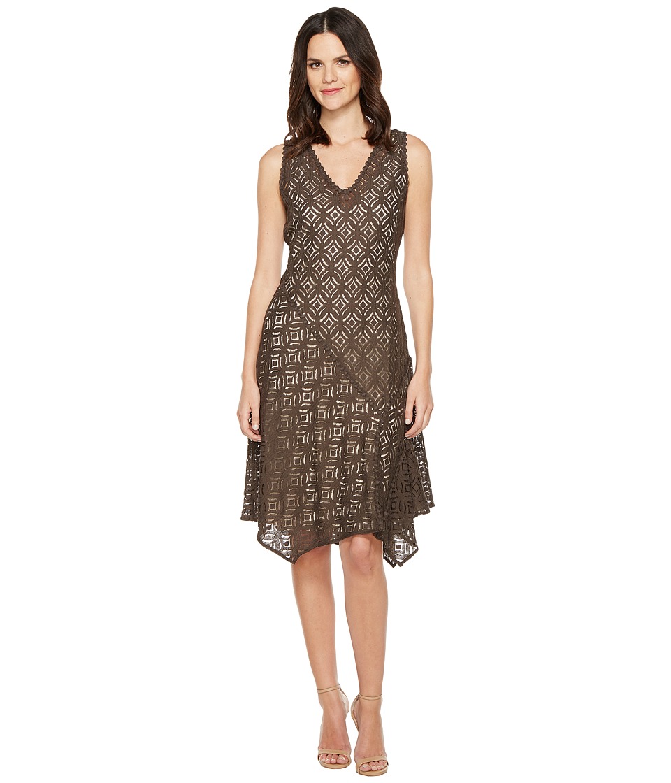 NIC+ZOE First Bloom Dress (Dark Truffle) Women