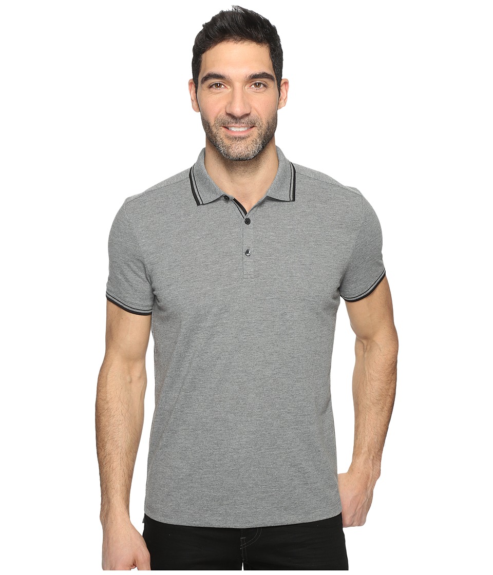 Kenneth Cole Sportswear Polo with Tipping (Flannel Heather) Men