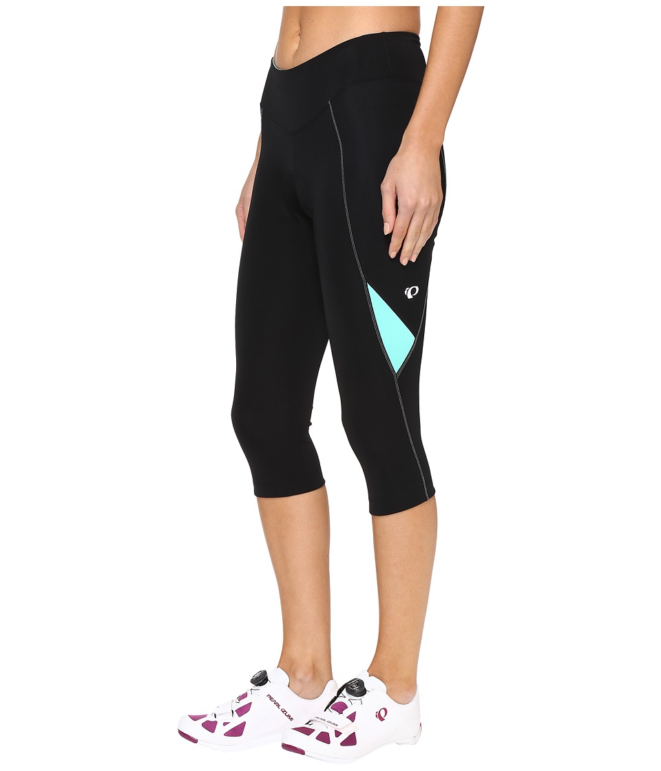 Pearl Izumi - Sugar Cycling 3/4 Tights (Black/Aqua Mint) Women