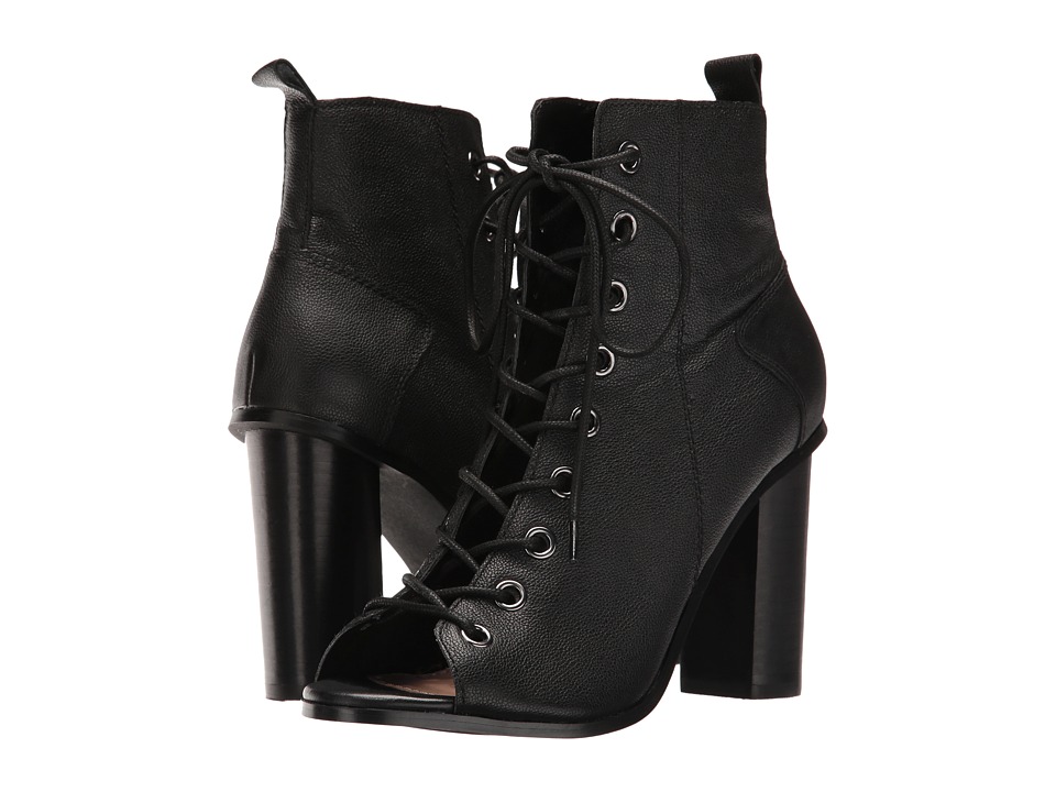 Steve Madden Ruins (Black Leather) Women
