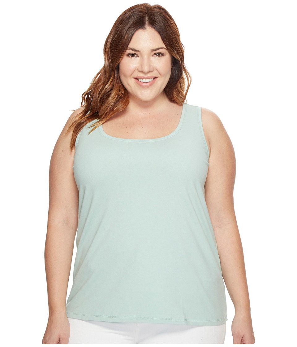 NIC+ZOE Plus Size Perfect Tank (Pistachio) Women