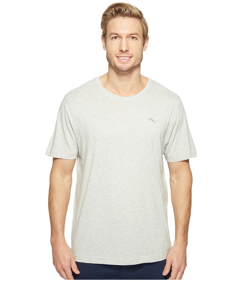 Tommy Bahama Basic Short Sleeve T-Shirt (Light Heather Grey) Men
