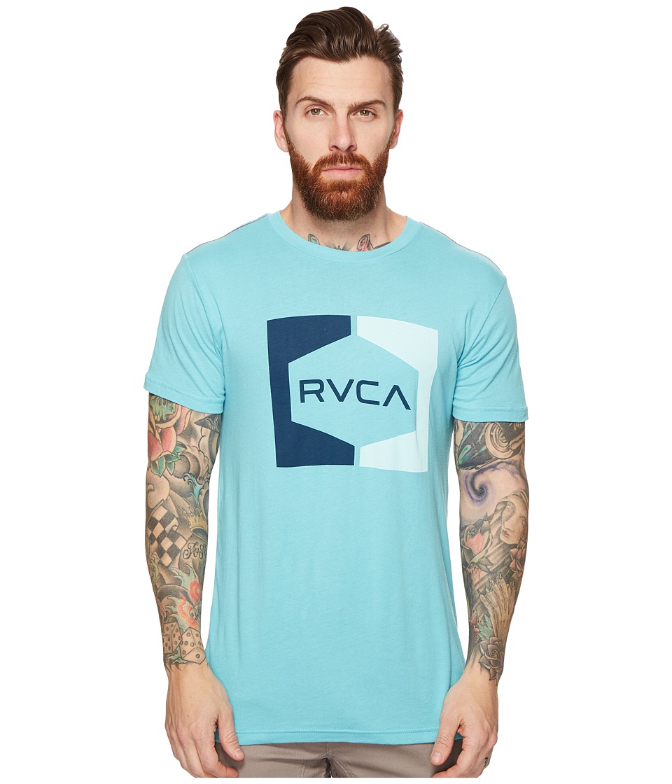 RVCA Invert Hex Tee (Maui Blue) Men