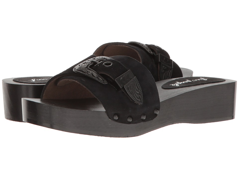 Free People Westtown Slide Clog (Black) Women