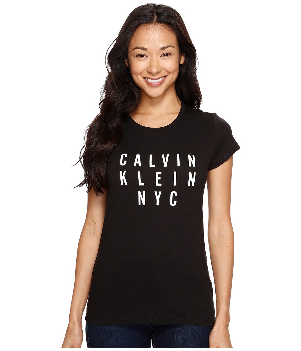 Calvin Klein Jeans HD Iconic Logo Tee (Black) Women