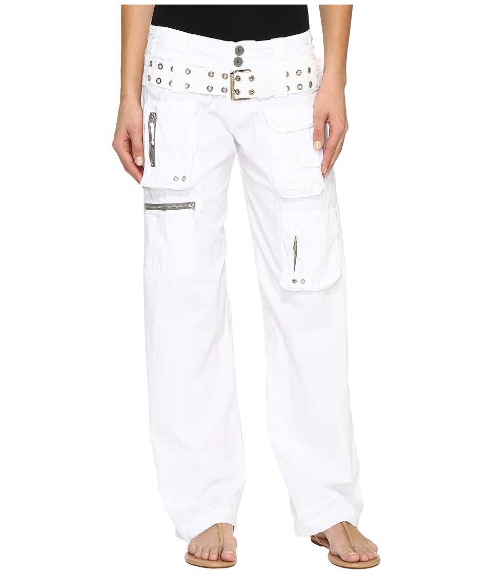 Johnny Was Poplin Cargo Pants (White) Women