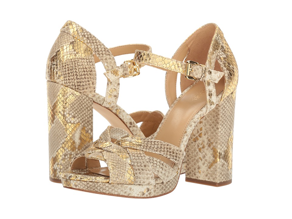 MICHAEL Michael Kors Annaliese Platform (Natural/Gold) Women