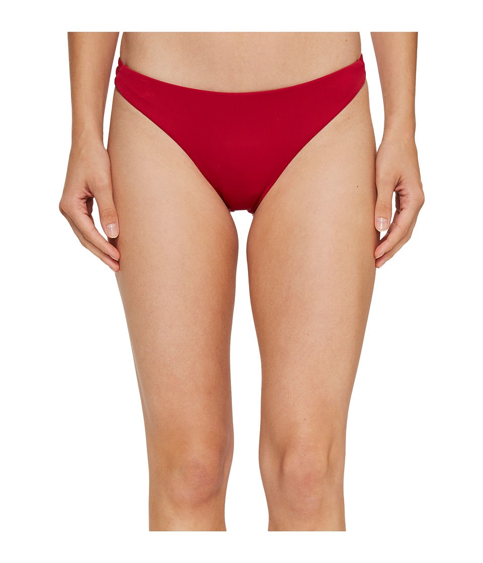 Roxy Strappy Love Surfer Bikini Bottom (Persian Red) Women