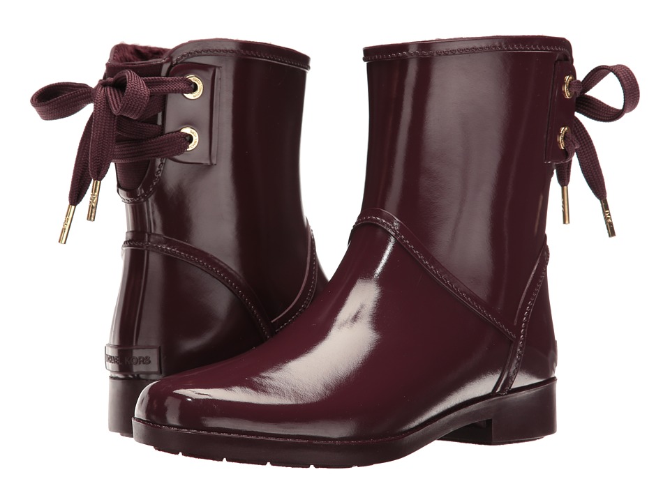 MICHAEL Michael Kors Larson Rain Bootie (Plum) Women