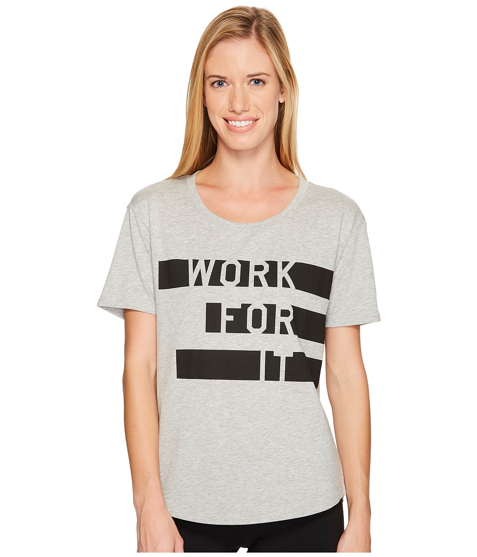 New Balance Heather Tech Graphic Tee (Black/Purple) Women