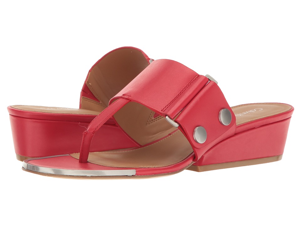 Calvin Klein Carlie (Lipstick Red Leather) Women