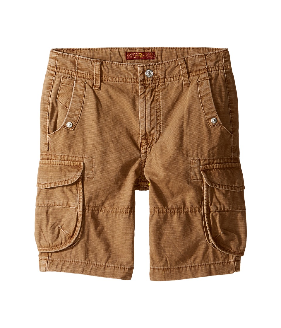 7 For All Mankind Kids - Cargo Shorts (Little Kids/Big Kids) (Khaki) Boy