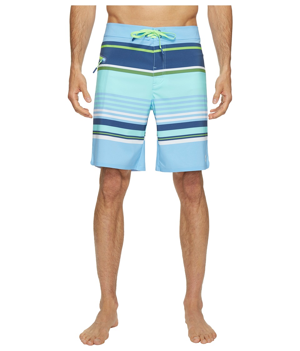 Vineyard Vines Tidal Stripe Boardshorts (Moonshine) Men