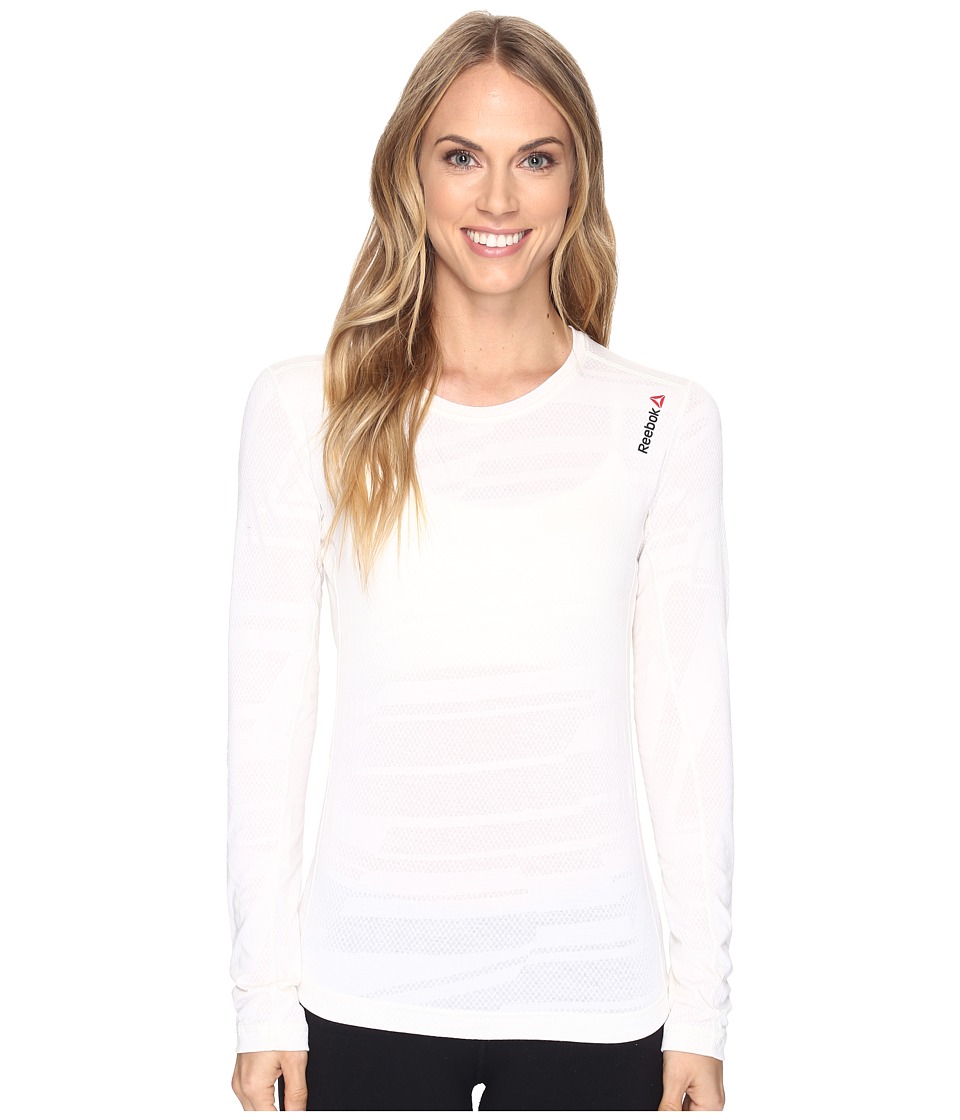 Reebok One Series Bo Long Sleeve Tee (Chalk) Women