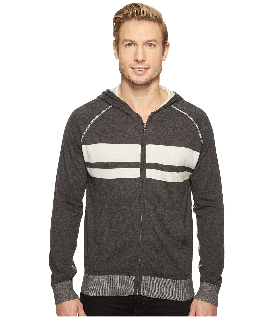 Agave Denim Dorian 100% Supima Fine Gauge Hoodie (Charcoal) Men