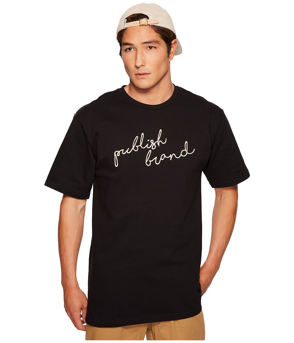 Publish Publish Script Print T-Shirt (Black) Men