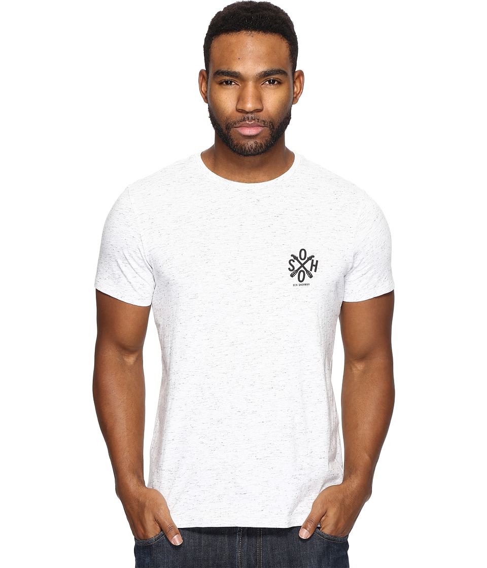Ben Sherman Short Sleeve Live From Soho Graphic T-Shirt (Porcelain Marl) Men