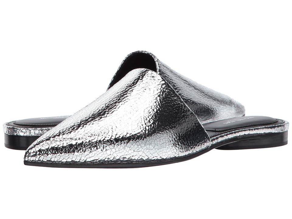 Michael Kors Darla (Silver Cracked Metallic Leather) Women