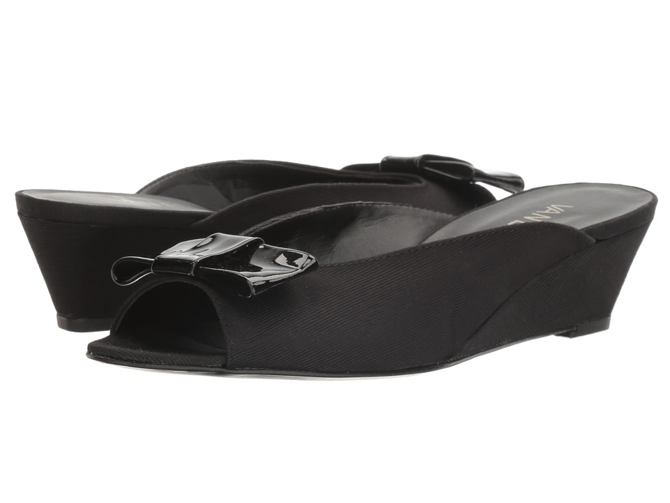 Vaneli Bligh (Black Grosgrain/Black Patent) Women