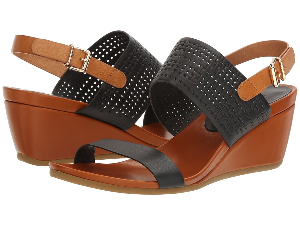 Vaneli Deona (Black Perf Calf/Camel) Women