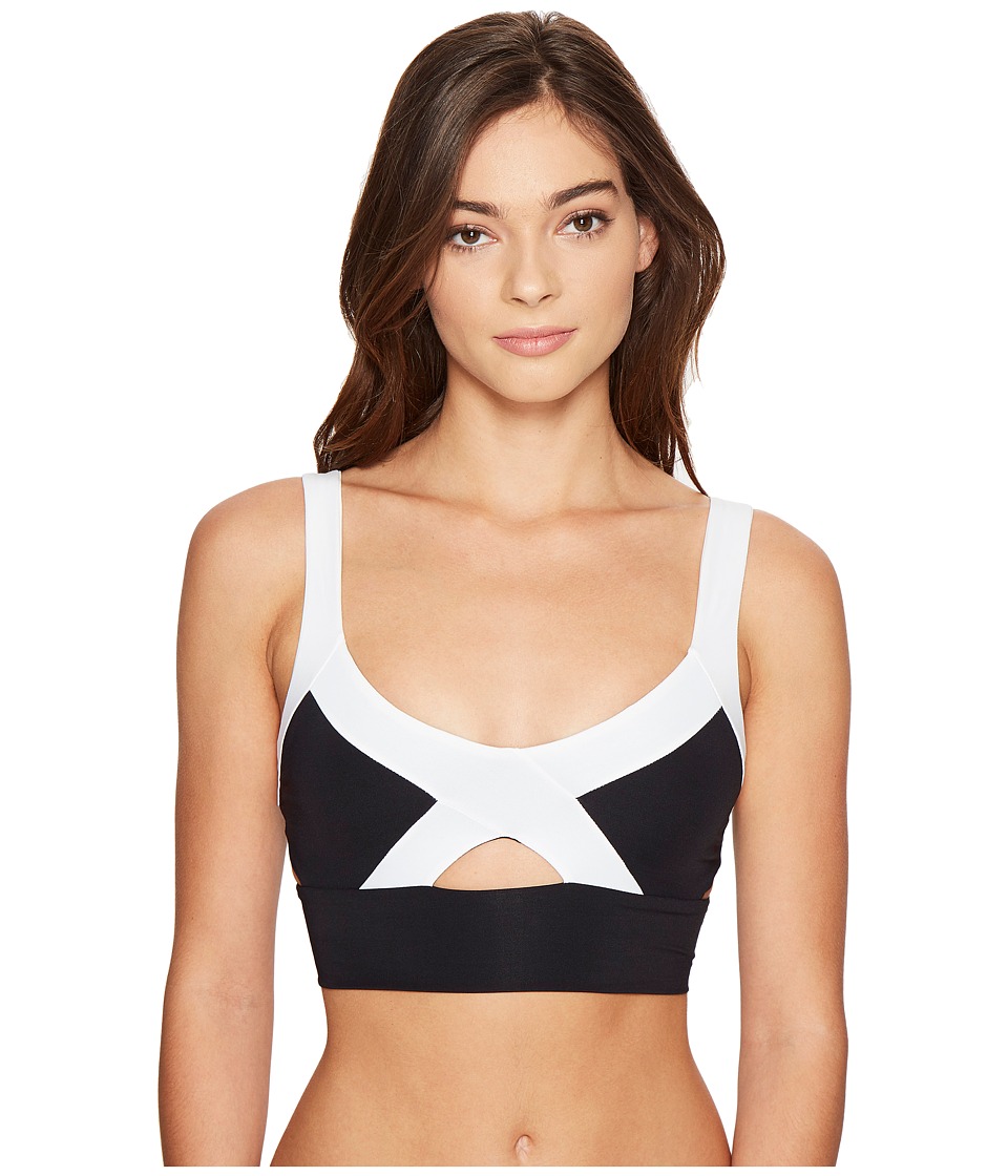 L*Space Domino Active Ana Top (Black) Women