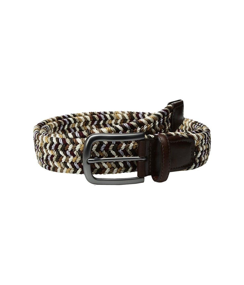 Torino Leather Co. 35mm Italian Woven Rayon Elastic (Brown Multi) Men