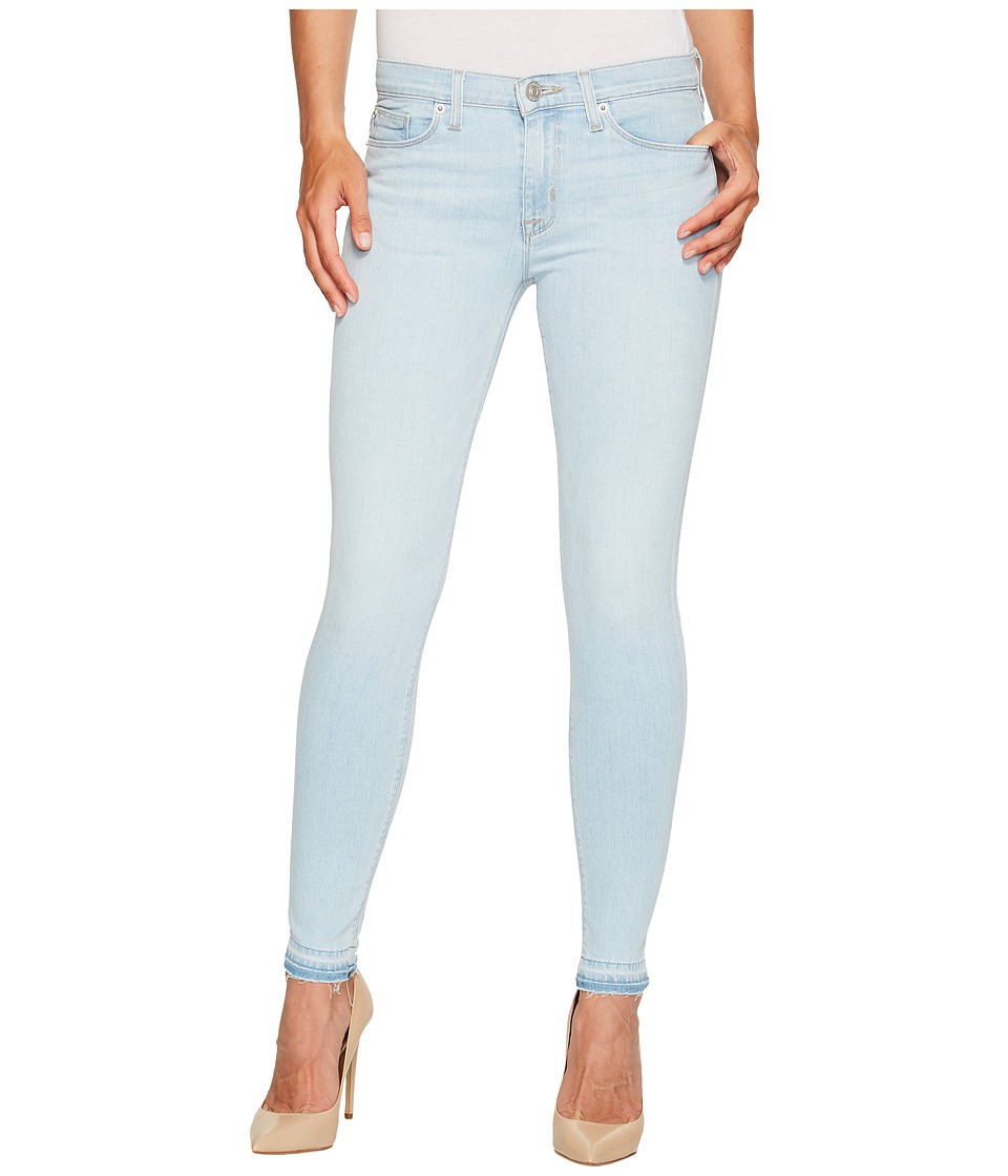 Hudson Nico Mid-Rise Ankle Super Skinny w/ Released Hem Five-Pocket Jeans in Bliss (Bliss) Women