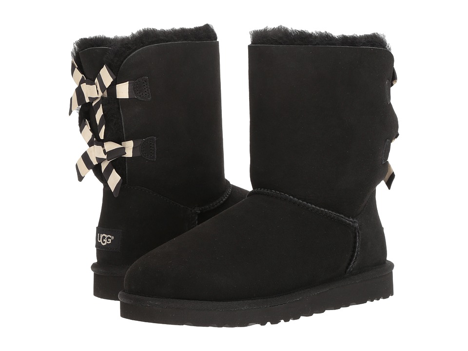 UGG Bailey Bow Stripe (Black) Women